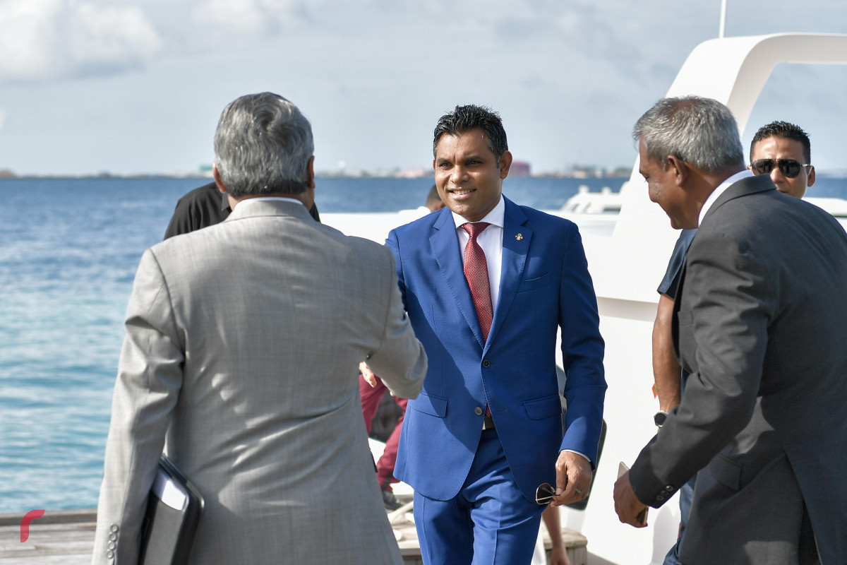 17 ޖޫން 2019 --މޯލްޑިވްސް ޕާރޓްނަރޝިޕް ފޯރަމް ގެ ތެރެއިން. މި ފޯރަމް ހުޅުވުމުގެ ރަސްމިއްޔާތަށް ރައީސުލްޖުމްހޫރިއްޔާގެ ނައިބު ފައިސަލް ނަސީމް ވަޑައިގަންނަވަނީ.-- ފޮޓޯ: ރައީސް އޮފީސް