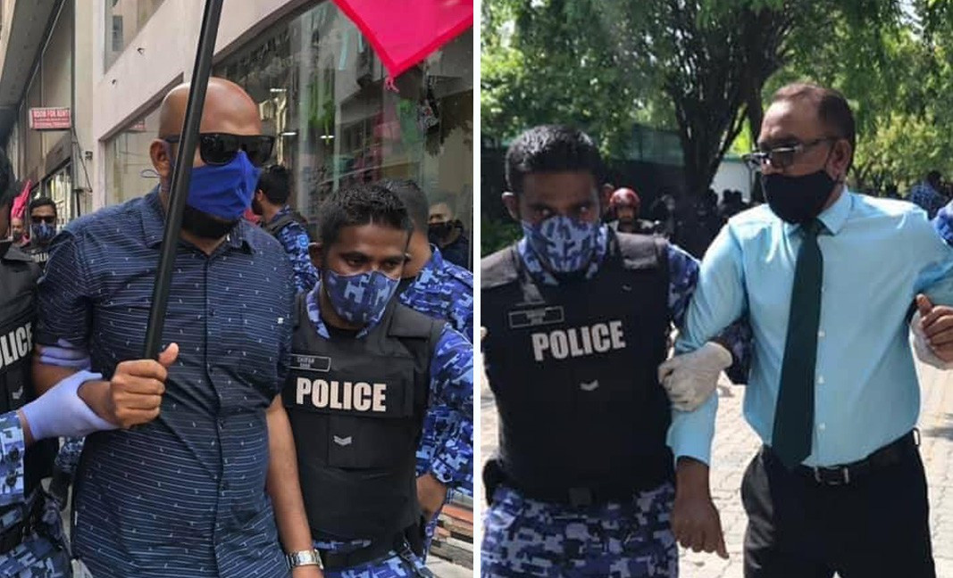 ޕީއެންސީގެ ރައީސް އަބްދުއްރަޙީމާއި ނައިބު ރައީސް އިބްރާޙީމް ޝުޖާއު ހައްޔަރުކޮށްގެން ގެންދަނީ