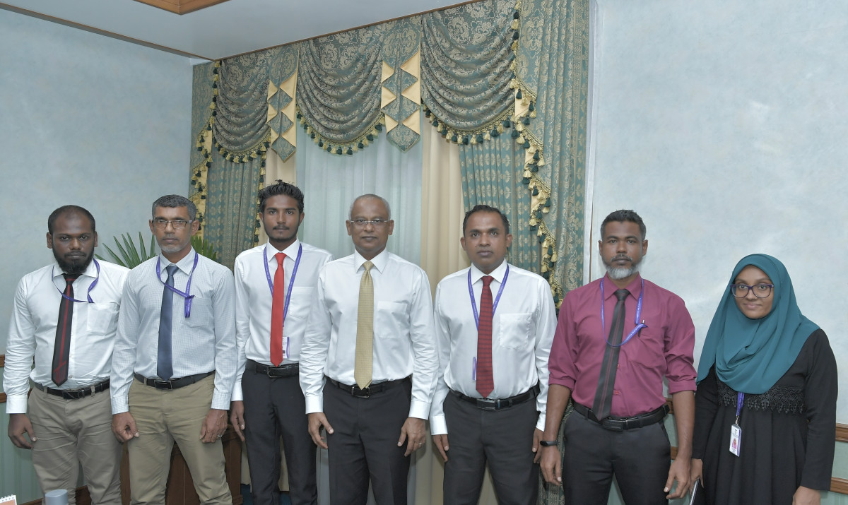 ރައީސުލްޖުމްހޫރިއްޔާ އިބްރާހީމް މުޙައްމަދު ޞާލިޙް، މާލެ އަތޮޅު ގުރައިދޫ ކައުންސިލަރުންނާ އެކު ބޭއްވި ބައްދަލުވުމުގެ ތެރެއިން