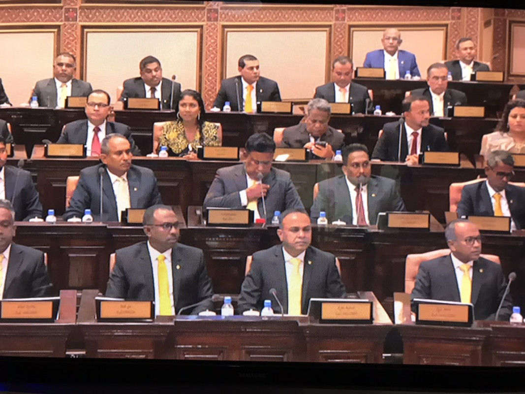 ރައްޔިތުންގެ މަޖިލީހުގެ މެމްބަރުން ހުވާކުރުމަށް ބޭއްވި ޖަލްސާގެ ތެރެއިން