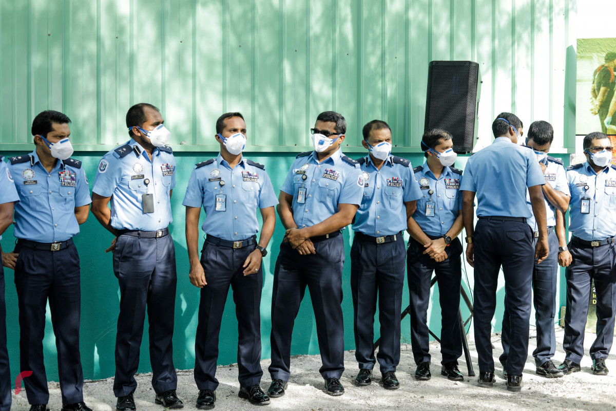 26 ޖޫން 2019: ފުލުހުންގެ ބެލުމުގެ ދަށުގައި ހުރި 416.9 ކިލޯގެ މަސްތުވާތަކެތި ނައްތާލުން. -- ފޮޓޯ: ޝުއައިބް މުހައްމަދު