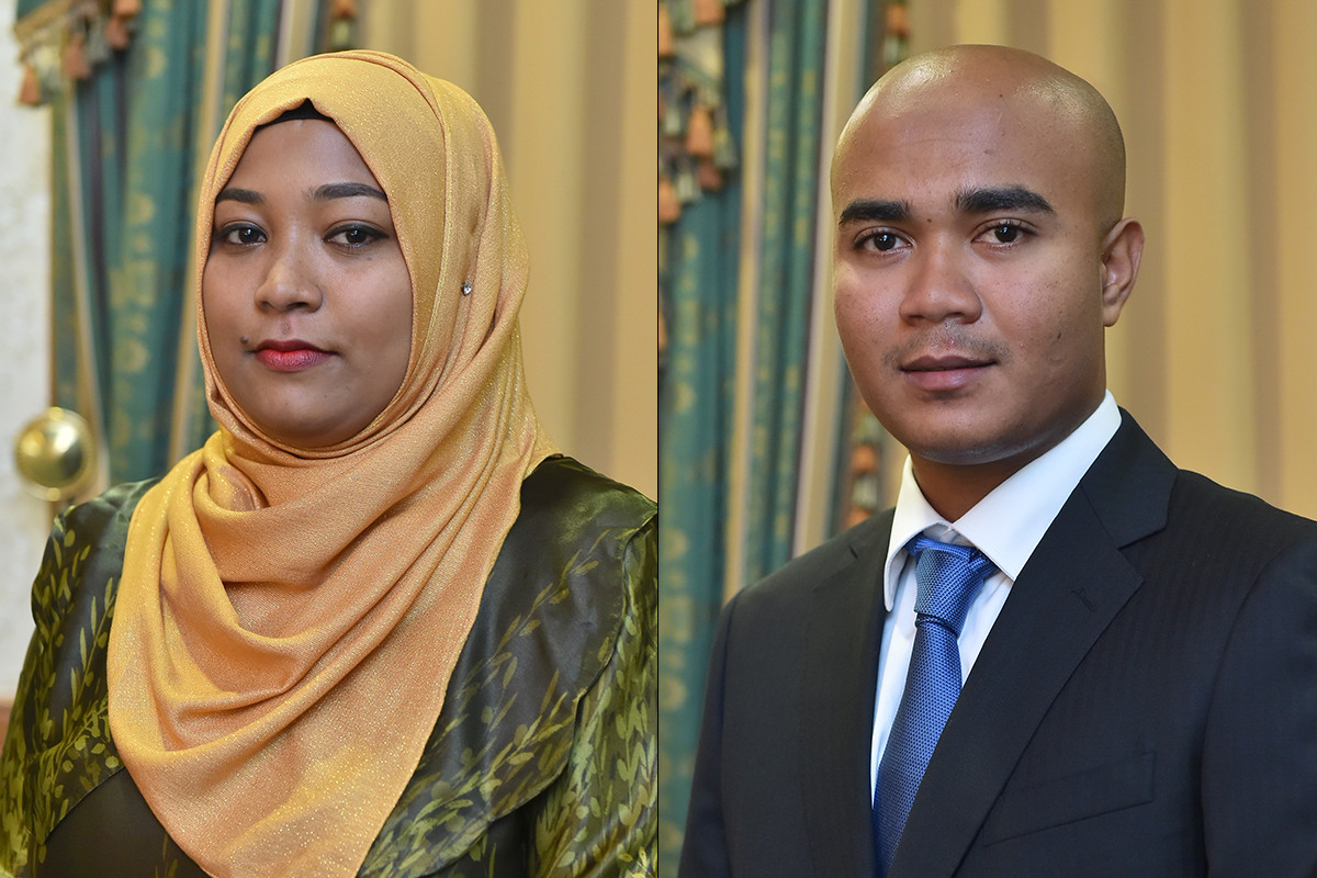 ބްރޯޑްކާސްޓިން ކޮމިޝަންގެ މެމްބަރު ސޮފްވާން އާއި ނައިބް ރައީސް ޒައިނާ