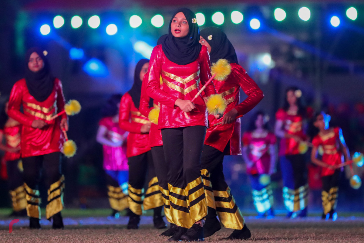 26 ޖުލައި 2019 --މިނިވަން ދުވަހުގެ ރަސްމީ ޕެރޭޑުގެ ހަރަކާތްތައް، ގަލޮޅު ދަނޑުގައި ބޭއްވި ޕެރޭޑް ޝަރަފްވެރި ކޮށްދެއްވީ ރައީސުލް ޖުމްހޫރިއްޔާ އިބްރާހިމް މުހައްމަދު ސޯލިހް-- ފޮޓޯ: ޝުއައިބް މުހައްމަދު