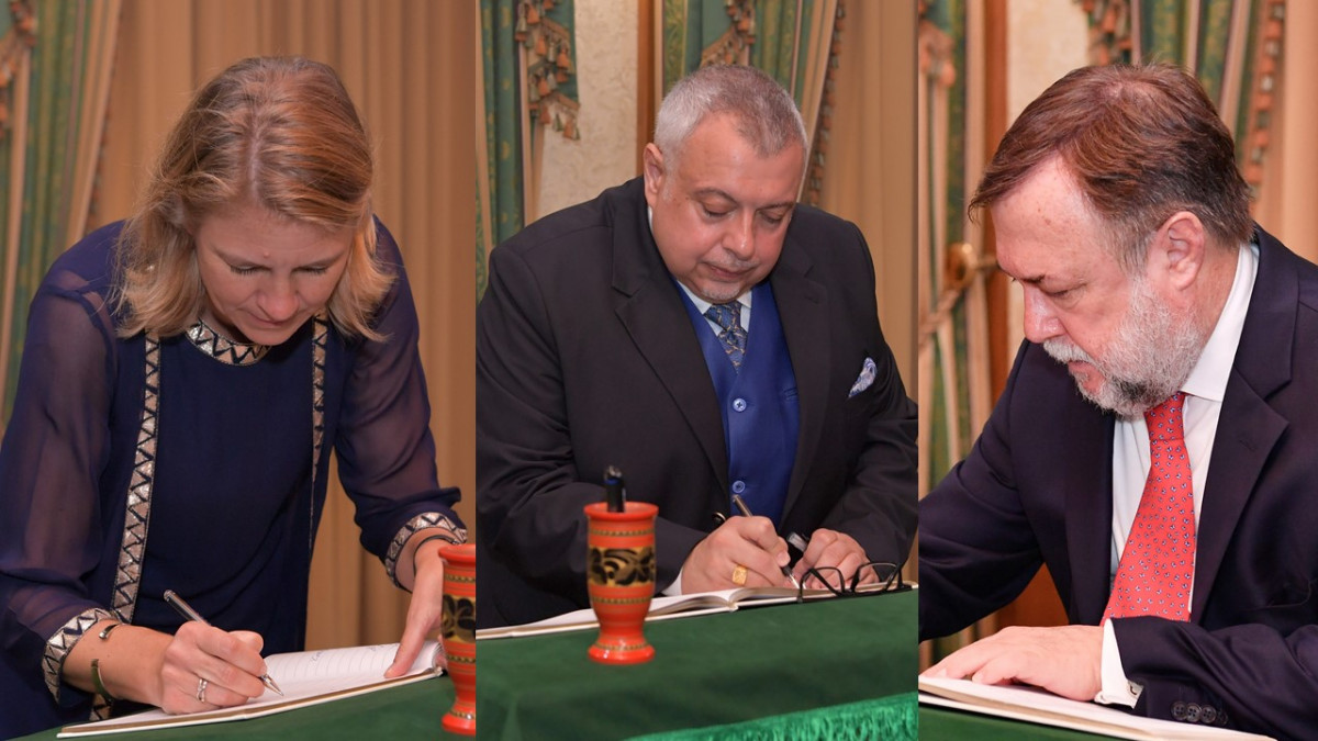 Newly appointed ambassadors from Argentina, Cyprus and Netherlands presented their credentials to the president on Sunday