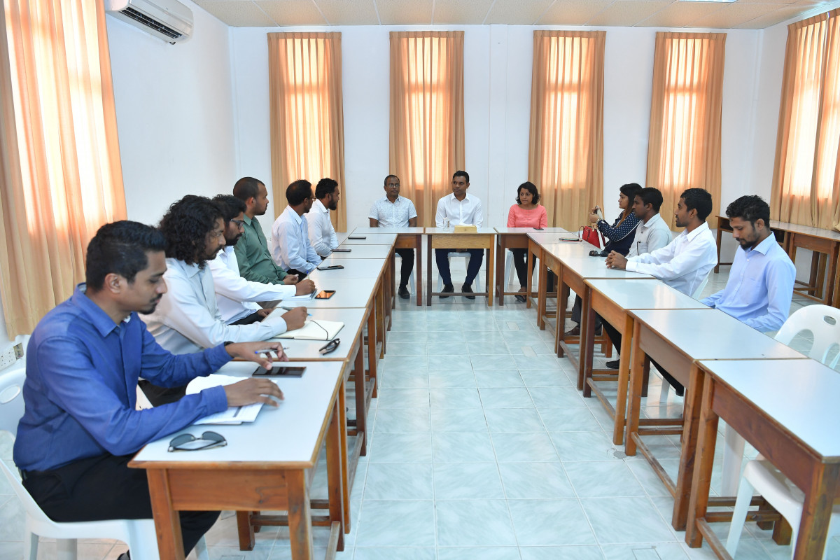 The VP is in Dhiggaru island with a number of government officials including from Heritage Ministry.