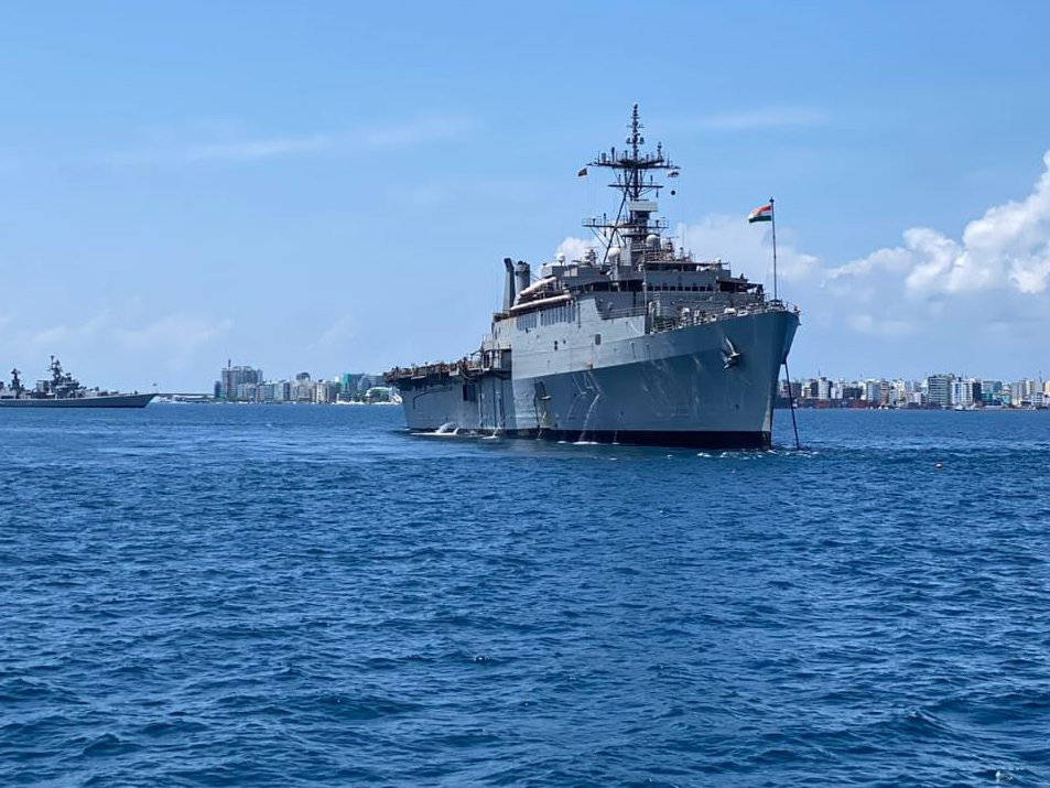 The ship docked in the capital city on Thursday