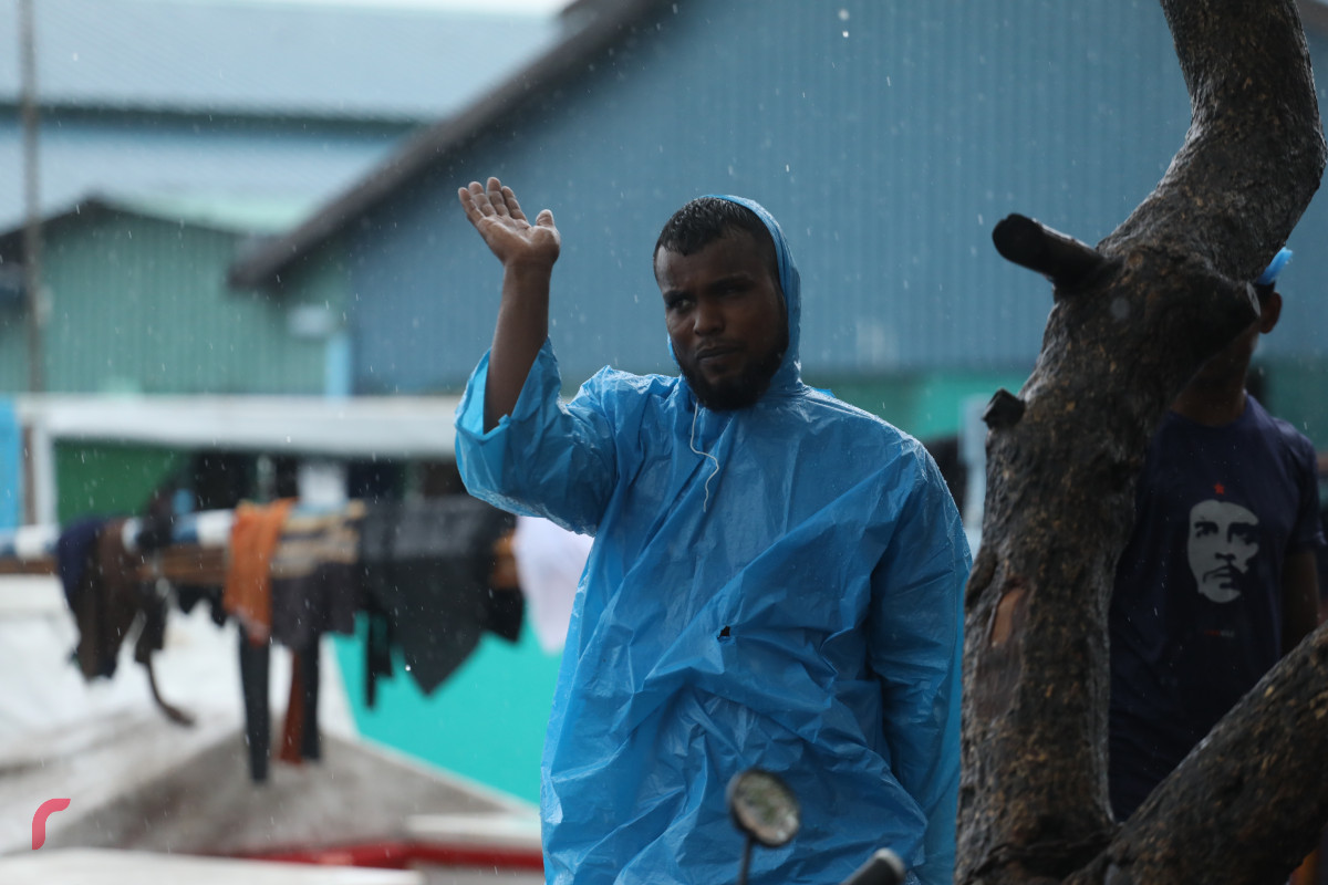 23 މެއި 2019 --މާލެއަށް މިއަދު ކުރި ވިއްސާރާގައި މަގުތަކުގައި ފެންބޮޑުވެފައި-- ފޮޓޯ: ޝުއައިބް މުހައްމަދު