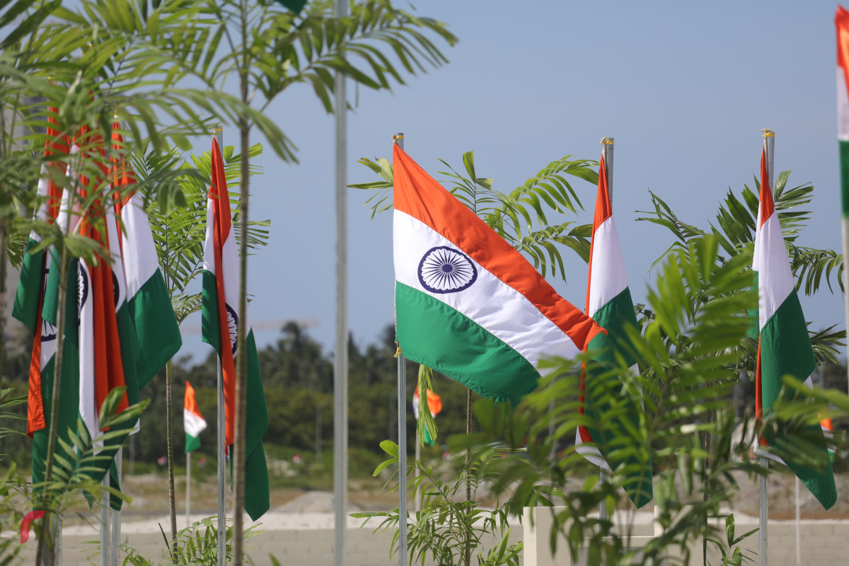 04 ސެޕްޓެމްބަރ 2019، ހުޅުމާލެ، ހުޅުމާލެ ފޭސް 2ގައި އިމާރާތްކުރަން ހަމަޖެހިފައިވާ އިންޑިއާ އެމްބަސީގެ އާ އިމާރާތުގެ ބިންގާ އެޅުމުގެ ރަސްމިއްޔާތުގެ ތެރެއިން--ފޮޓޯ: ޝުއައިބް މުހައްމަދު