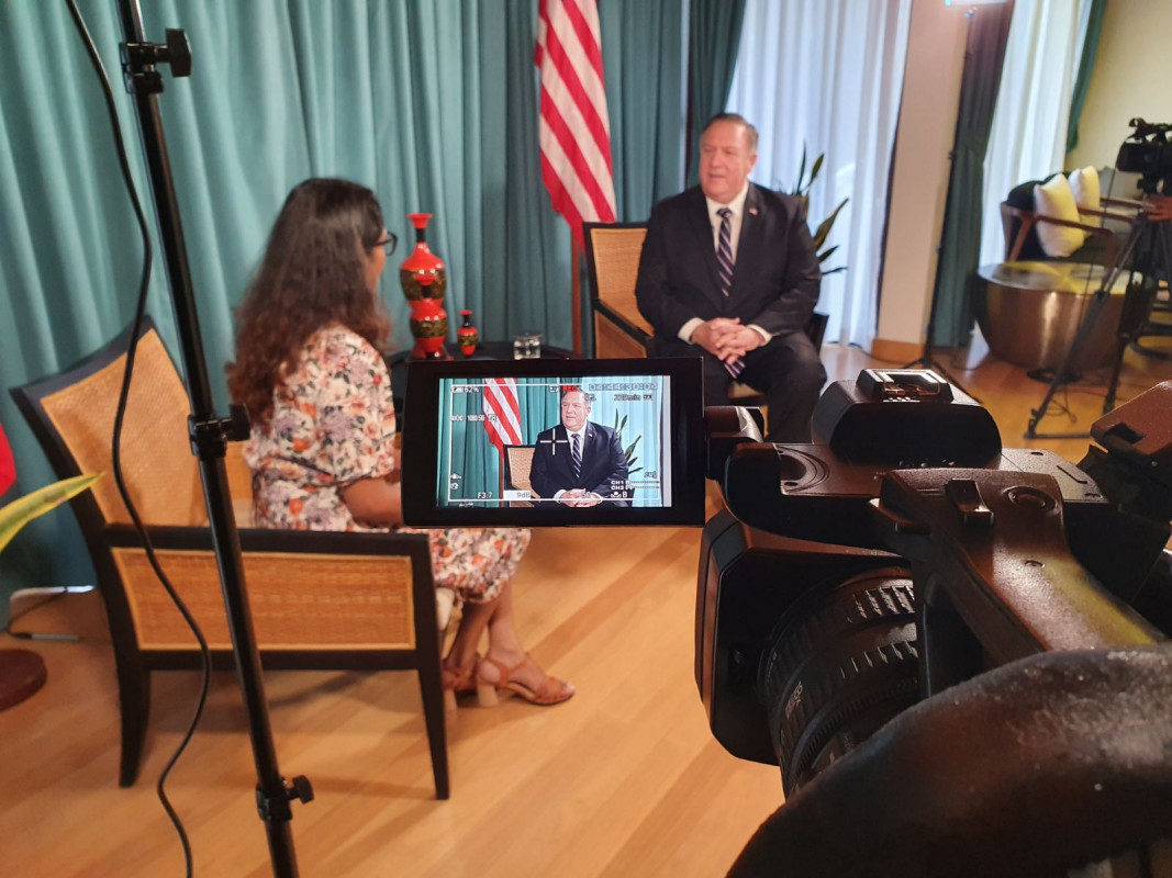 އެމެރިކާގެ ސެކެރެޓަރީ އޮފް ސްޓޭޓް މައިކަލް ރިޗަރޑް ޕޮމްޕެއޯ ރާއްޖެޓީވީ އަށް ދެއްވި ހާއްސަ އިންޓަވިއުގެ ތެރެއިން