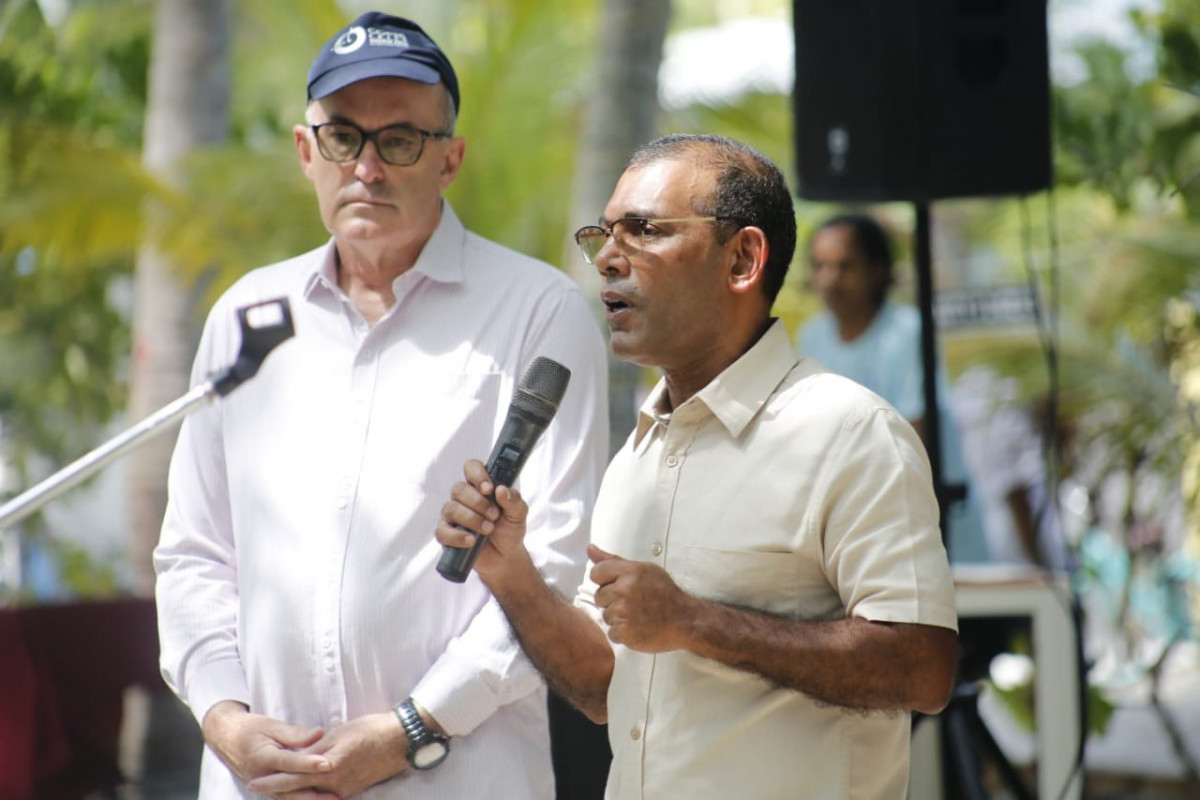 ކޮރަލް ފެސްޓިވަލްގައި ރައީސް ނަޝީދު ވާހަކަދައްކަވަނީ