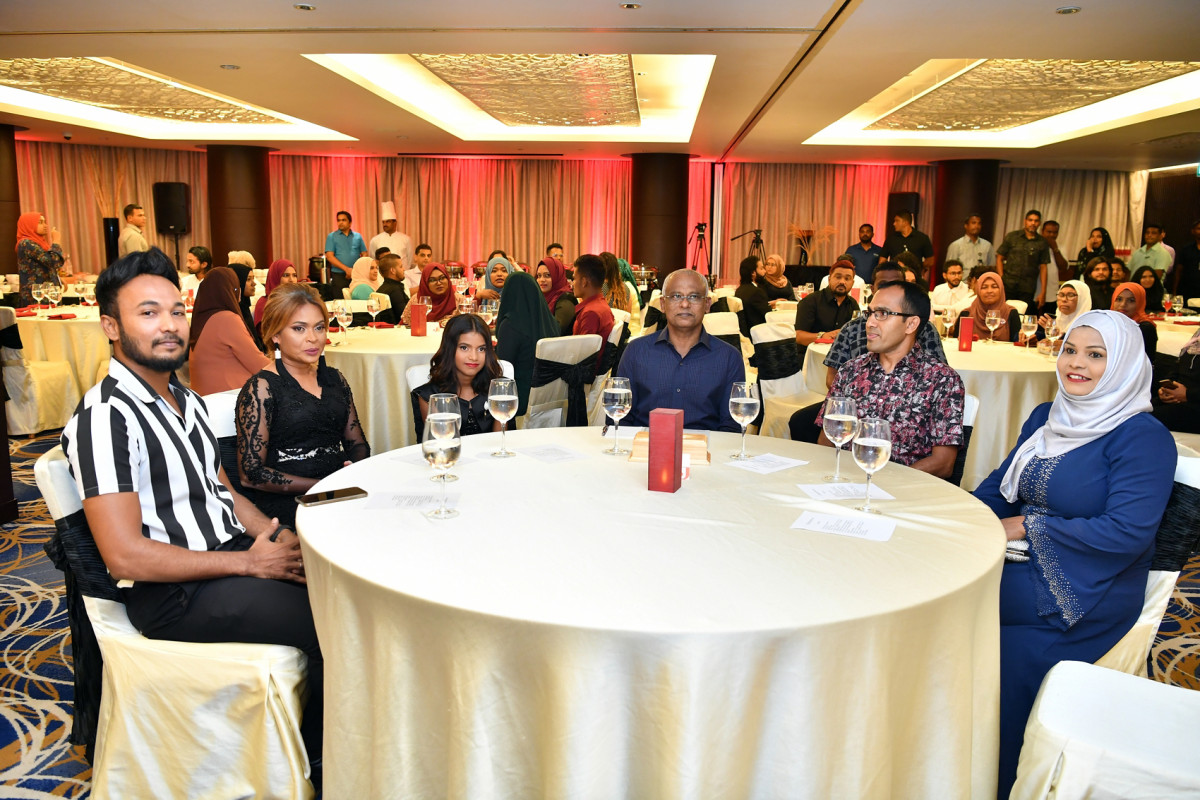 ނިއުމާ މުޙައްމަދުގެ ފިލްމީ ރިހިޔޫބިލް ފާހަގަ ކުރުމުގެ ޙަފްލާ -- ފޮޓޯ: ރައީސް އޮފީސް