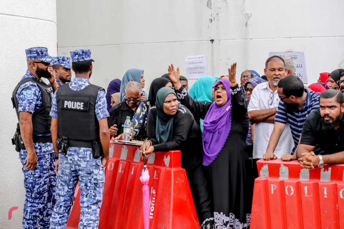 ކުރީގެ ރައީސް ޔާމިން ޝަރީއަތައް ހާޒިރުކުރުން -- ފޮޓޯ : ޔޫސުފް ސޮފްވާން