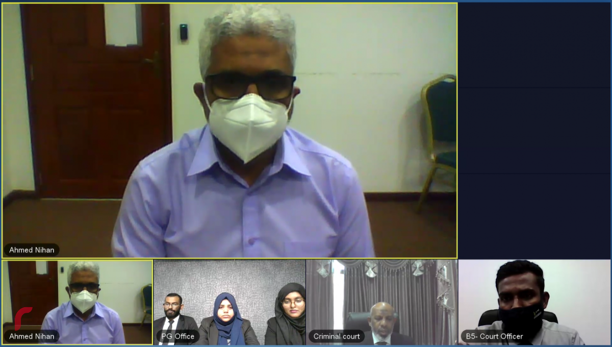 ނިހާނުގެ މައްޗަށް ދައުލަތުން އުފުލާފައިވާ 6 ދައުވާއާ ގުޅިގެން ކްރިމިނަލް ކޯޓުގައި މި ފެބްރުއަރީ މަހުގެ 11 ވަނަ ދުވަހު ބޭއްވި އަޑުއެހުމުގެ ތެރެއިން