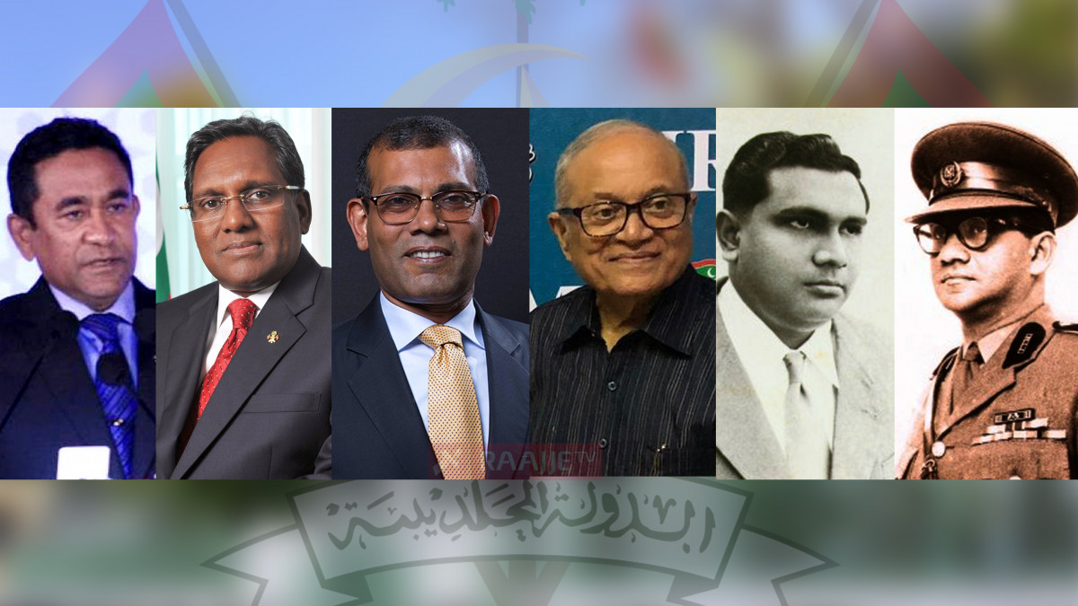 މިހާތަނަށް ރާއްޖޭގައި ރައީސްކަން ކޮށްފައިވާ ބޭފުޅުން