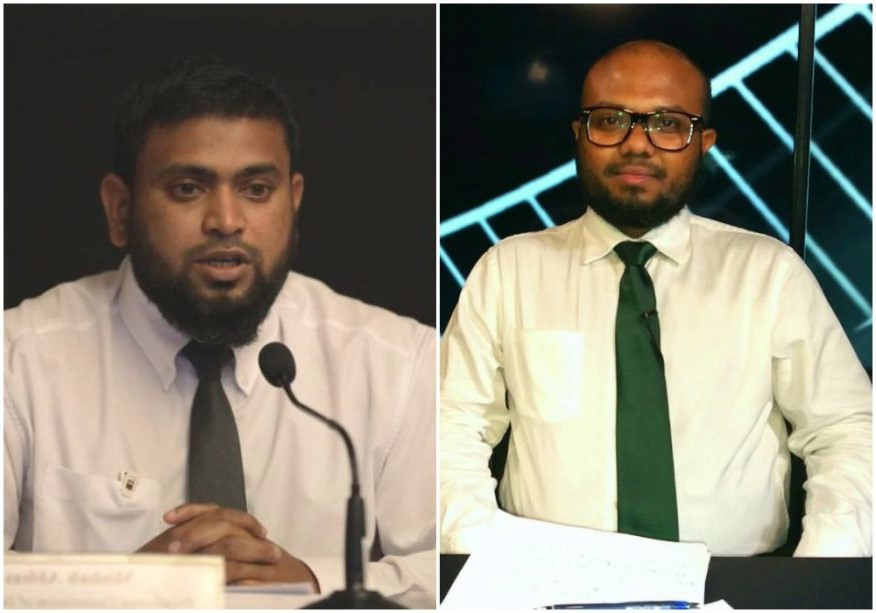 މަރު ކޮމިޝަންގެ މެމްބަރ މިސްބާހު އައްބާސް އަދި ހޯމް މިނިސްޓްރީގެ ސްޓޭޓް މިނިސްޓަރ އަލީ ނަޒީރު