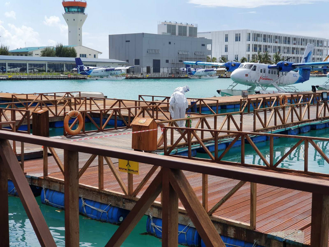 ޤައުމީ އެއާލައިންގެ ބައެއް މުވައްޒަފުން ހަރަކާތްތެރިވަނީ - ކޮންމެ ދުވަހަކުވެސް އެތަށް ދަތުރެއްކުރޭ -- ފޮޓޯ: ރާއްޖެ.އެމްވީ