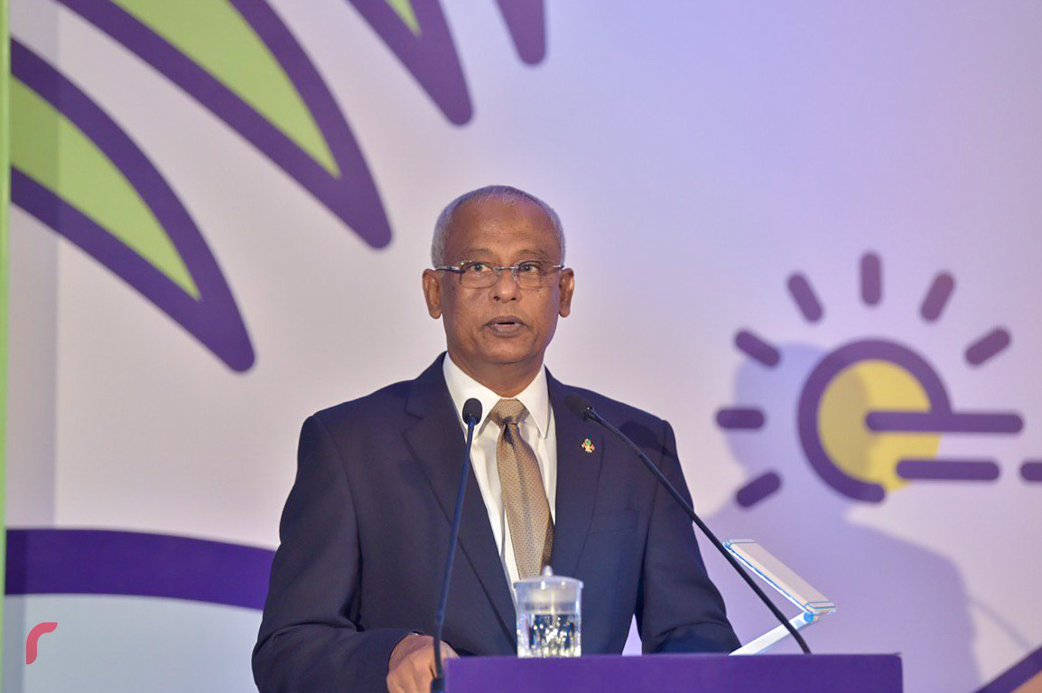 17 ޖޫން 2019 --މޯލްޑިވްސް ޕާރޓްނަރޝިޕް ފޯރަމް ގެ ތެރެއިން. މި ފޯރަމް ޝަރަފްވެރިކޮށްދެއްވީ ރައީސުލް ޖުމްހޫރިއްޔާ އިބްރާހިމް މުހައްމަދު ސާލިހް.-- ފޮޓޯ: ރައީސް އޮފީސް