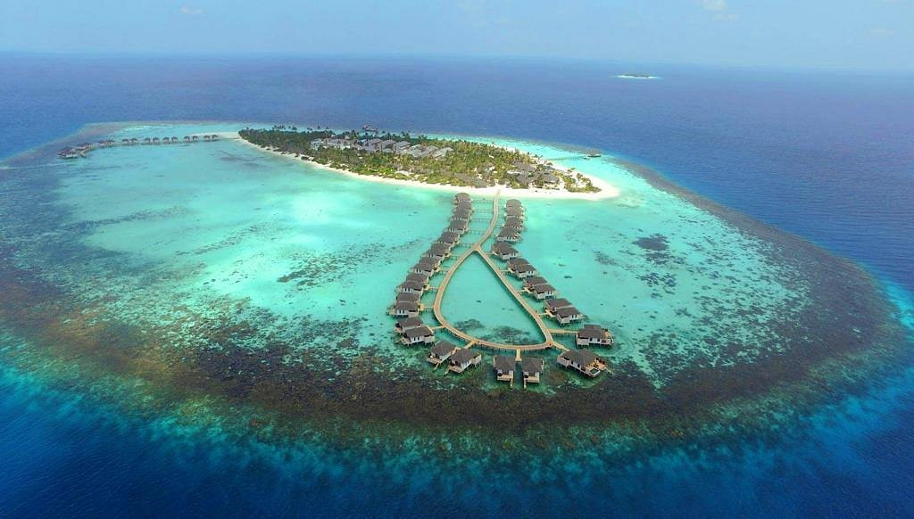 A tourist resort in Maldives