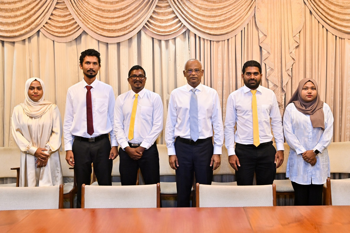The President meets with council members of B. Kamadhoo Island: This administration pioneered most number of projects