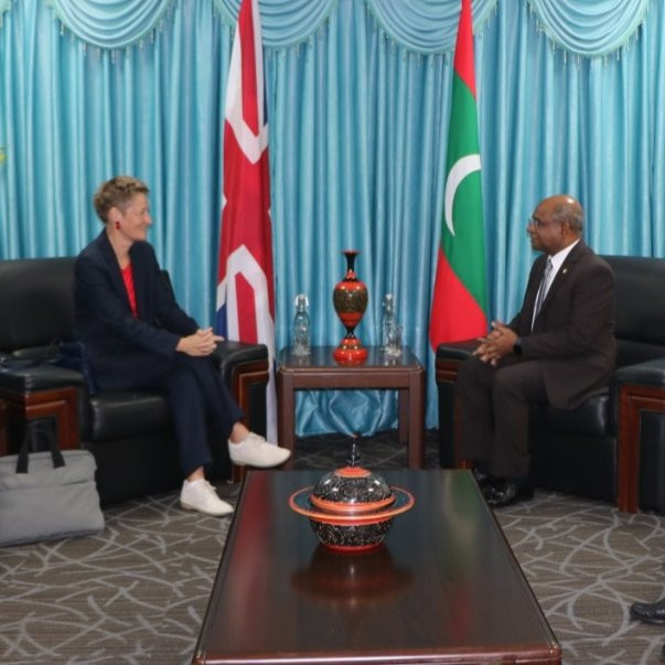 First-ever Resident Ambassador of the United Kingdom Röhsler and Minister Shahid