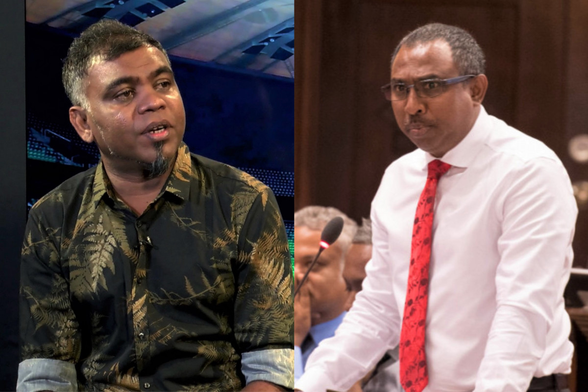 މެދުހެންވޭރު ދާއިރާގެ މެންބަރު އަލީ އާޒިމް (ކ)، އެމްއޯސީގެ ޖެނެރަލް ސެކްރެޓަރީ އަޙްމަދު މަރުޒޫގް (ވ)