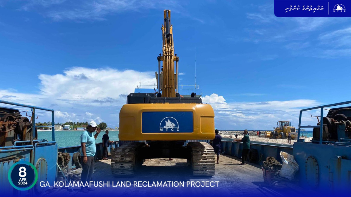 ކޮލަމާފުށި ބިން ހިއްކުމުގެ މަޝްރޫޢުގެ ޢަމަލީ މަސައްކަތް ފެށުމަށް ތައްޔާރުވުން