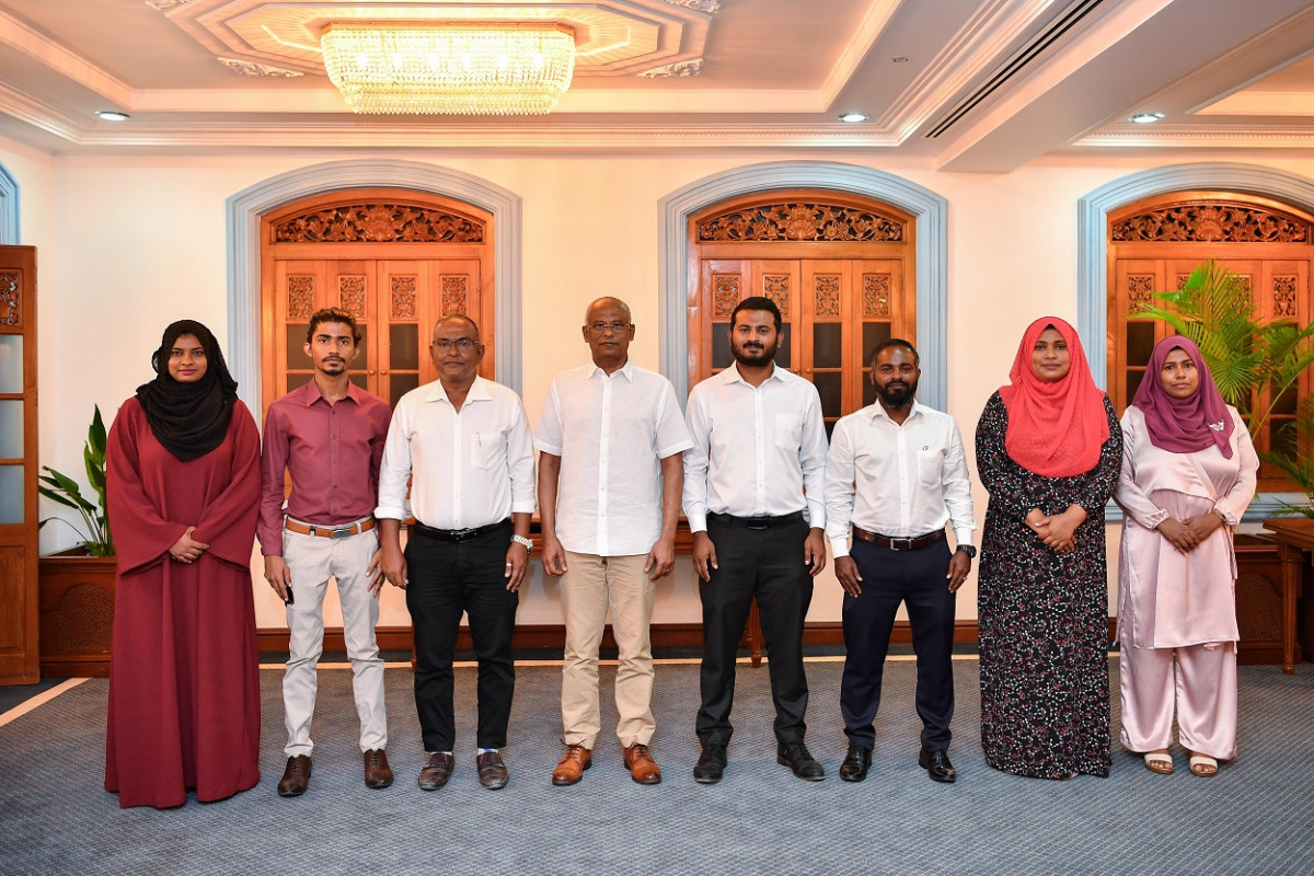 President meets Laamu Gan Council: Councillors note that planned mega projects demonstrate importance the government gives to developing Gan