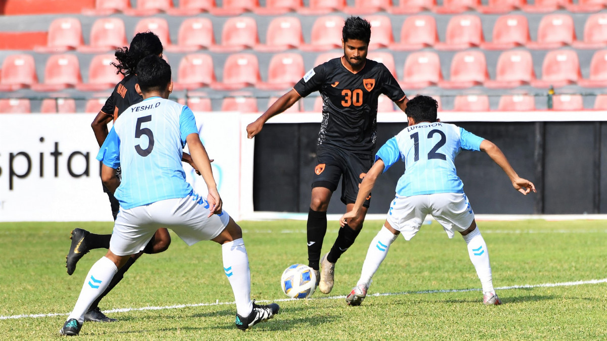 (File photo) Club Eagles match against Bhutan's Thimphu City FC during the AFC Cup Preliminary Stage