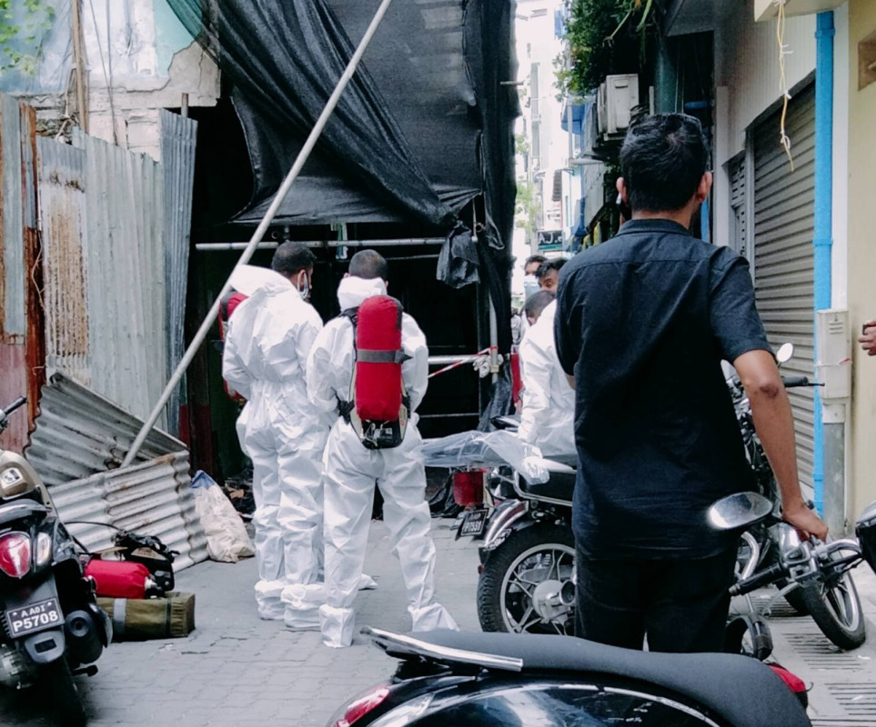 The body was found inside M. Rabeeu Villa