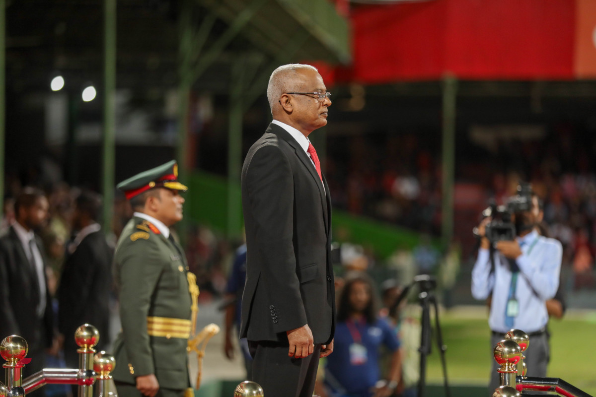 26 ޖުލައި 2019 --މިނިވަން ދުވަހުގެ ރަސްމީ ޕެރޭޑުގެ ހަރަކާތްތައް، ގަލޮޅު ދަނޑުގައި ބޭއްވި ޕެރޭޑް ޝަރަފްވެރި ކޮށްދެއްވީ ރައީސުލް ޖުމްހޫރިއްޔާ އިބްރާހިމް މުހައްމަދު ސޯލިހް-- ފޮޓޯ: ޝުއައިބް މުހައްމަދު