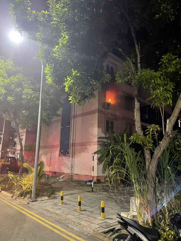 fire broke out in Flat 147 in the capital’s suburban district Hulhumalé
