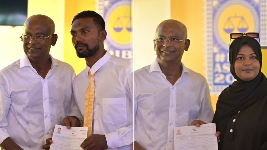 މިލަދޫއިން އެމްޑީޕީއާ ގުޅިވަޑައިގެންނެވި ކައުންސިލަރުން ރައީސްއާ ފޯމު ހަވާލުކުރައްވަނީ