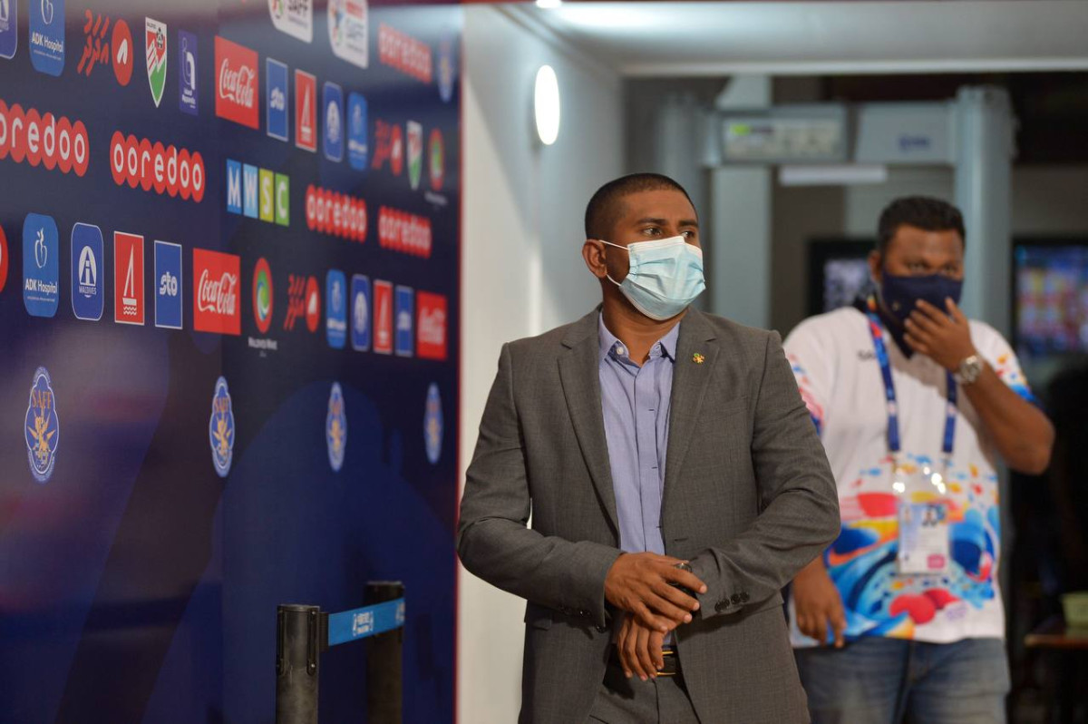 2021 ވަނަ އަހަރު ރާއްޖޭގައި އޮތް ސާފް ޗެމްޕިއަންޝިޕްގެ ފައިނަލް މެޗަށް މިނިސްޓަރު މަޚްލޫފް ވަޑައިގަންނަވަނީ