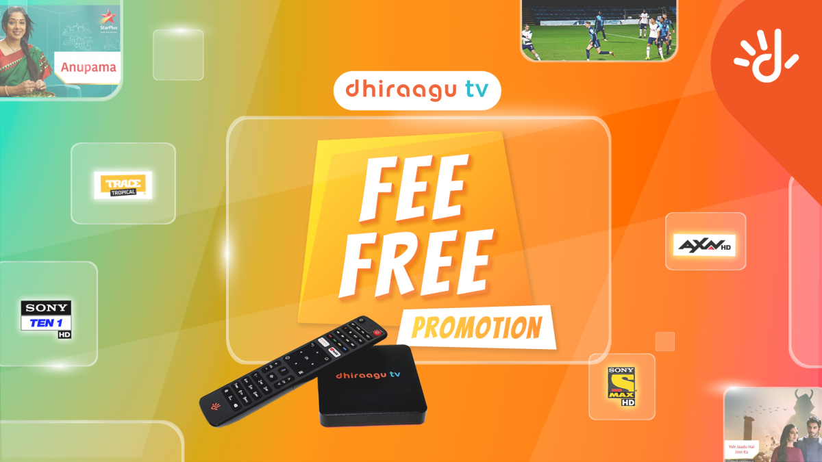 ދިރާގު ޓީވީގައި 100ށް ވުރެ ގިނަ ޗެނަލް ހިމެނޭ،