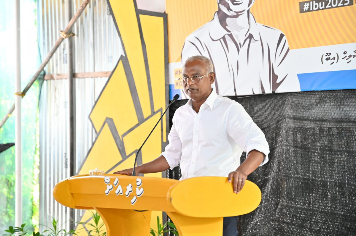 ރައީސް ޞާލިހު ކެމްޕޭނަށް ވަޑައިގެން އއ. މާޅޮހުގައި ވާހަކަފުޅުދައްކަވަނީ