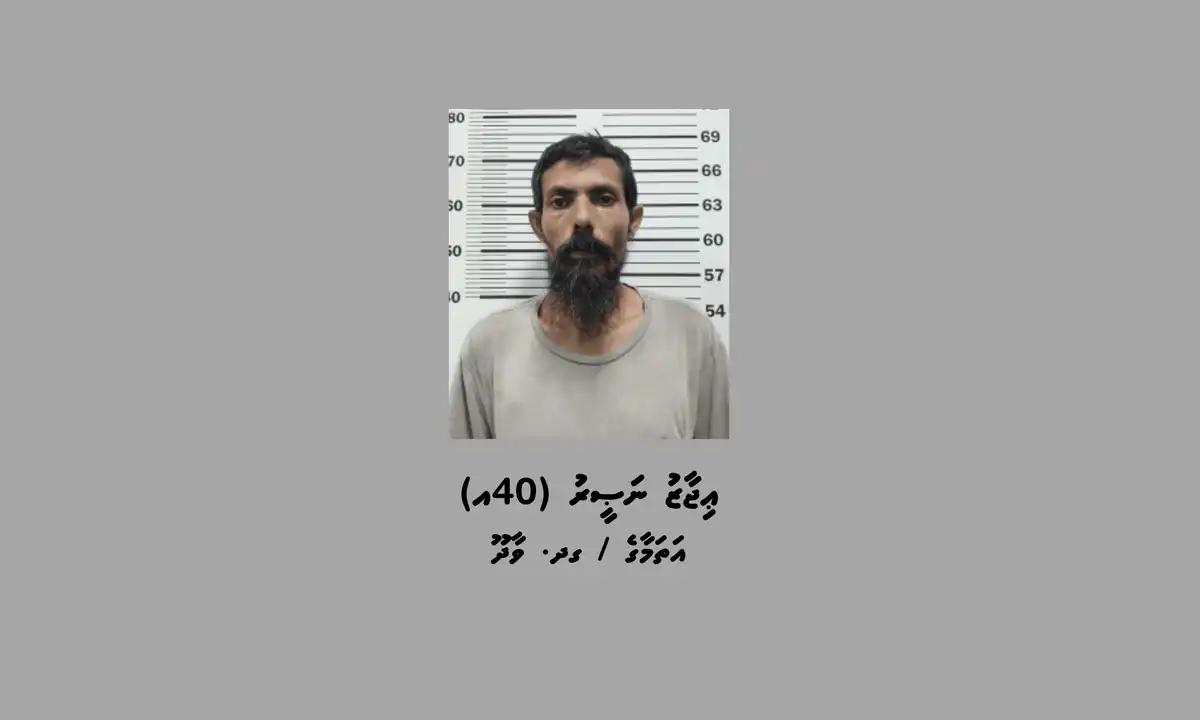 ހުޅުމާލެއިން މީހެއްގެ އަތުން 10،000 ރުފިޔާ ފޭރުނު މައްސަލައިގެ ތުހުމަތުގައި ހައްޔަރުކުރި މީހާ