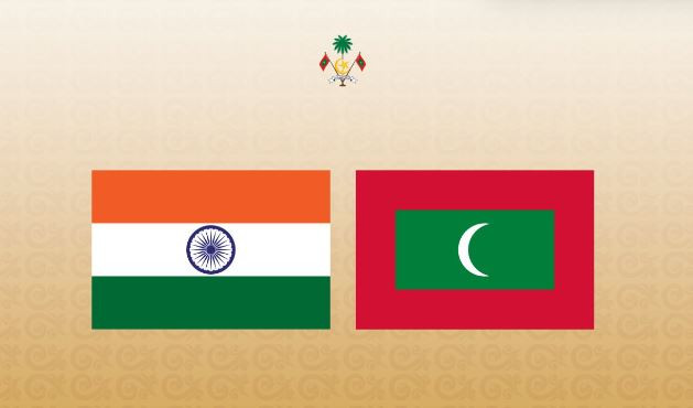 Flags of India and Maldives