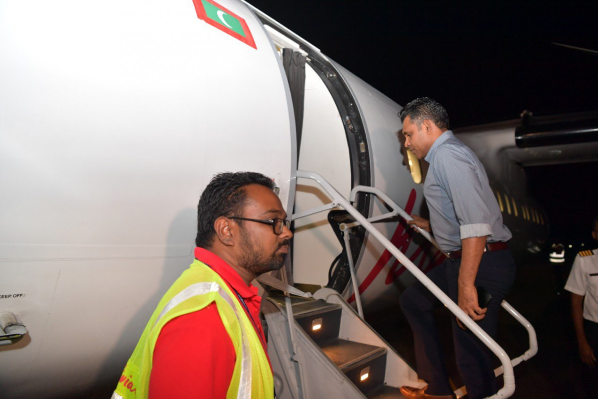 The Vice President concludes official visit to Fuvahmulah City
