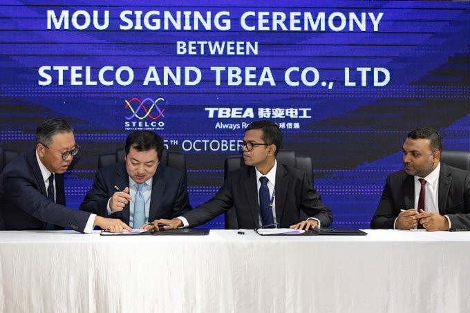 ހަކަތައިގެ ސިނާއަތުގައި ރާއްޖޭގައި މިހާތަނަށް ހިންގޭ އެންމެ ބޮޑު މަޝްރޫއު ސްޓެލްކޯ އިން ޗައިނާގެ ޓީބީއީއޭ ގްރޫޕް ކޯ ލިމިޓެޑާ ހަވާލު ކުރުމުގެ ރަސްމިއްޔާތު