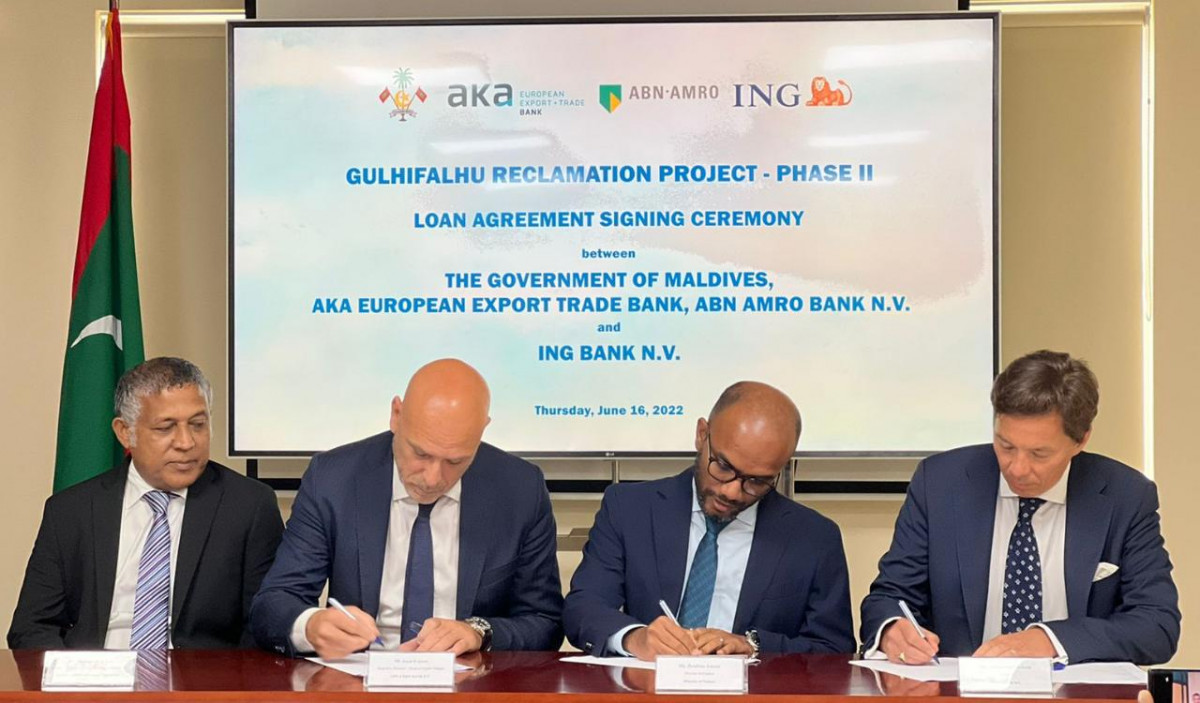 ގުޅީފަޅު ފޭސް 2 ހިއްކުމަށް ފައިނޭންސިންގ ފެސިލިޓީގެ އެއްބަސްވުމުގައި ސޮއިކުރަނީ