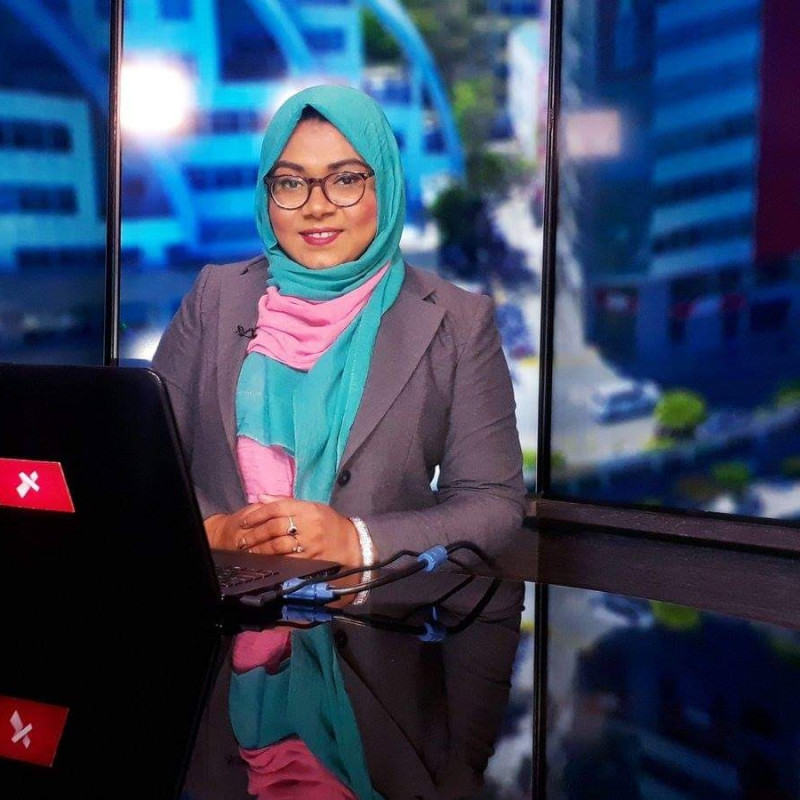Nuzha was employed as a journalist, presenter, and news anchor at RaajjeTV