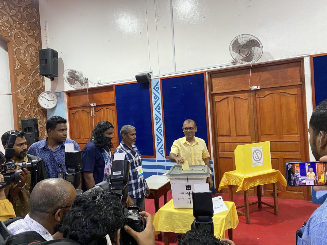 ޗެއަރޕާސަން، އަންހެނުންގެ ރޫހު އަދި ޒުވާނުންގެ ހިތްވަރުގެ ރައީސުން ހޮވުމަށް ބާއްވާ އިންތިޚާބުގައި ރައީސް ނަޝީދު ވޯޓު