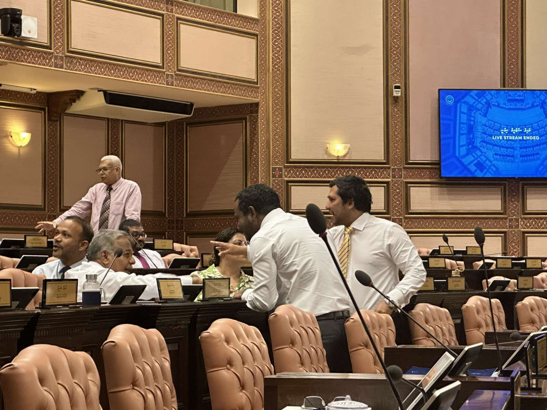 މެންބަރުން ނިޒާމީ ނުކުތާތައް ނެންގެވުމުން ނިޒާމީ ނުކުތާތަކަށް އަފީފް ޖަވާބުދެއްވާފައެއް ނުވޭ - ފޮޓޯ: ރާއްޖެއެމްވީ
