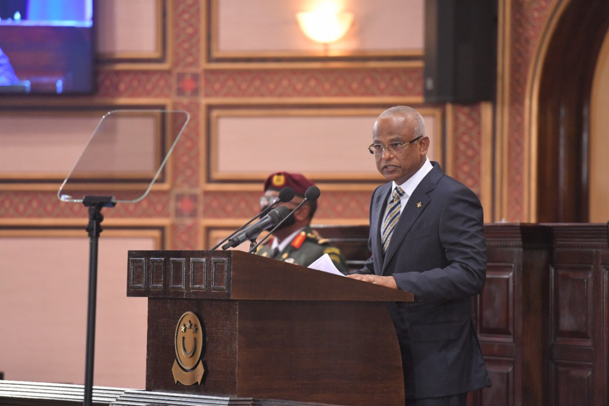 ރައީސް ސޯލިޙު ރިޔާސީ ބަޔާން އިއްވަވަނީ