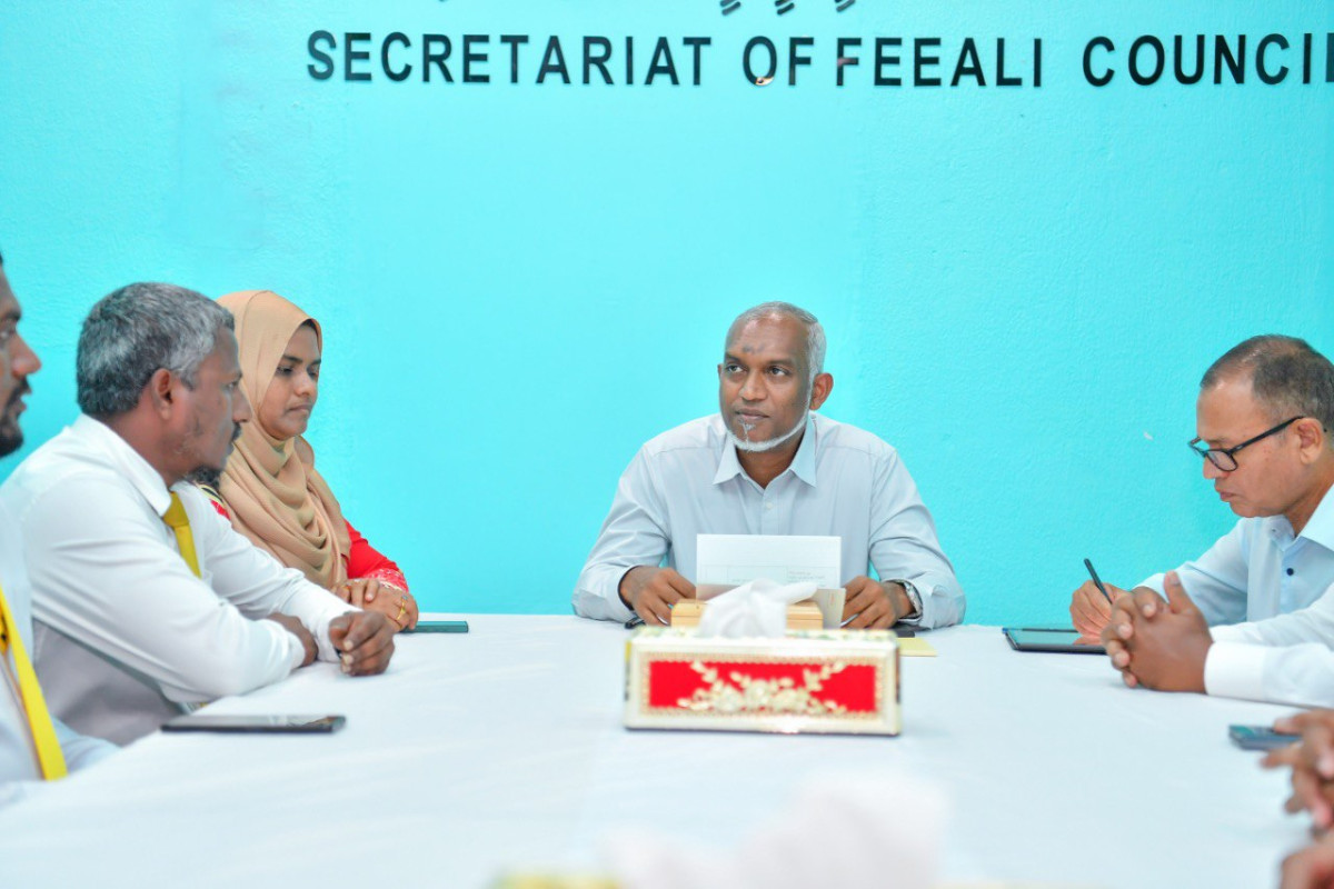President Muizzu met F. Feeali council and WDC members on Saturday