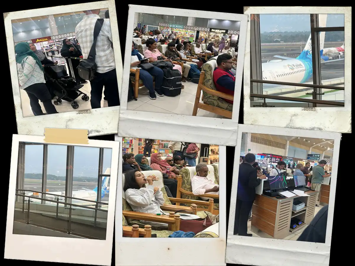 މޯލްޑިވިއަން ގެ Q2 707 ފްލައިޓަށް މައްސަލައެއް ދިމާވެ، ފަސިންޖަރުން ކޮޗިން އެއަރޕޯޓުގަ ތާށިވެފައި