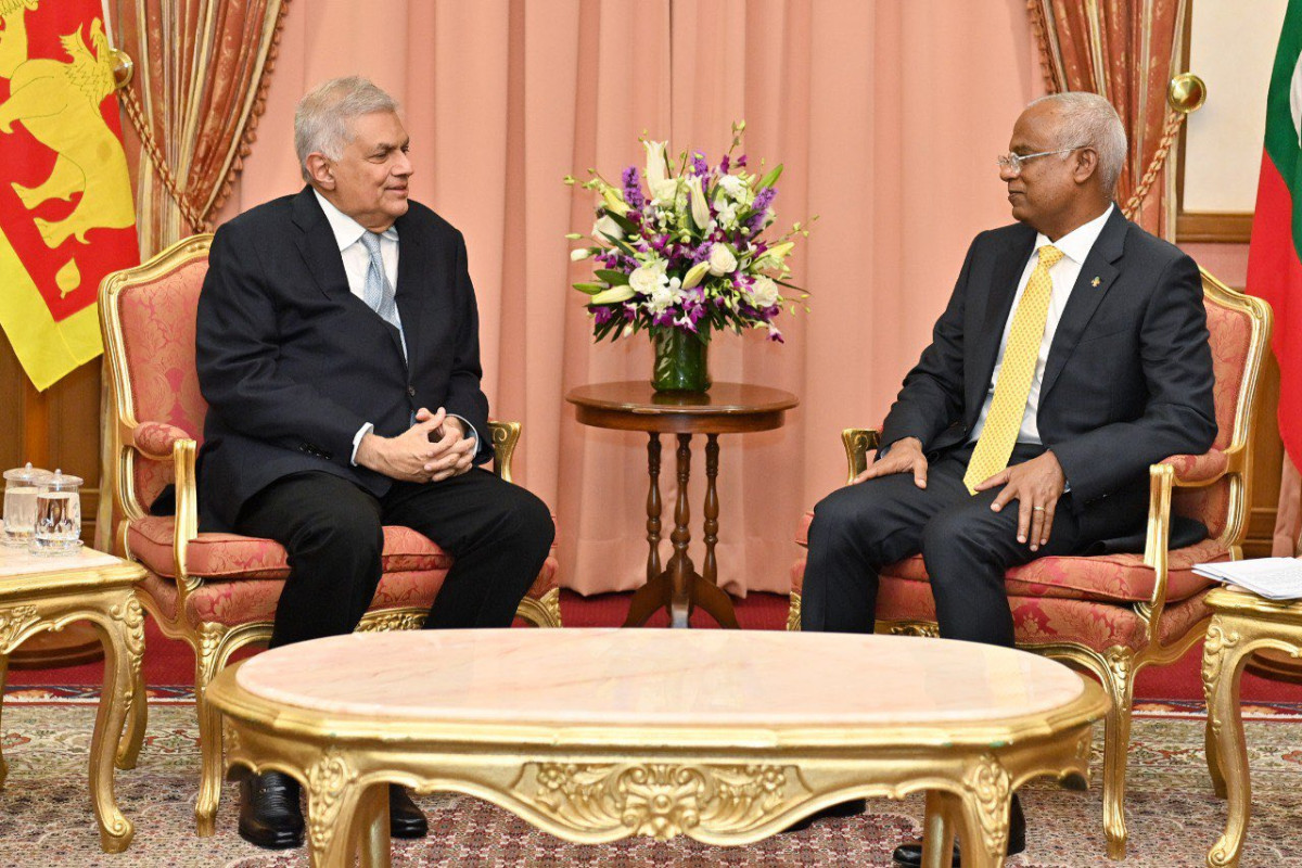 Raees Solih meets Lanka president