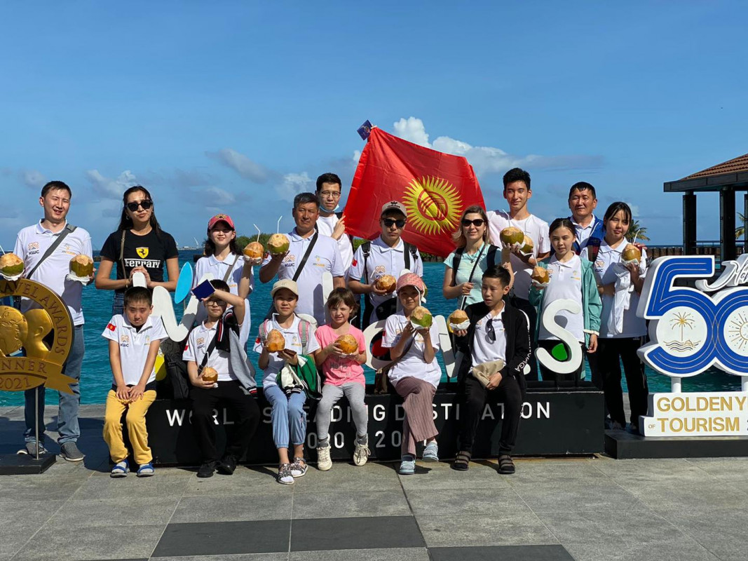 Teams arriving in the Maldives for the Western Asian Junior Chess Championship 2022