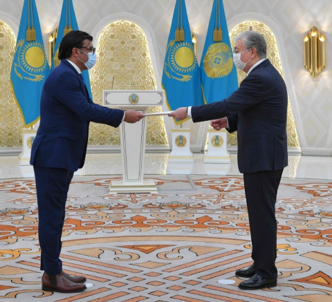 Maldives Non-Resident Ambassador to Kazakhstan presents credentials to President of Kazakhstan