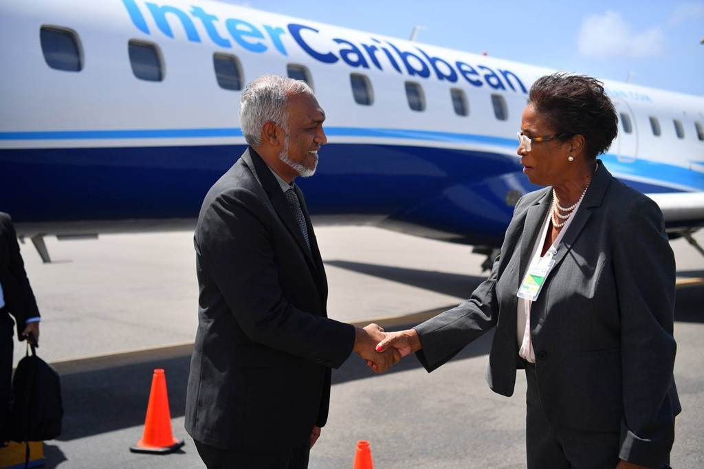 Pres. expresses hope to work with Barbados to implement Antigua and Barbuda Agenda for SIDS